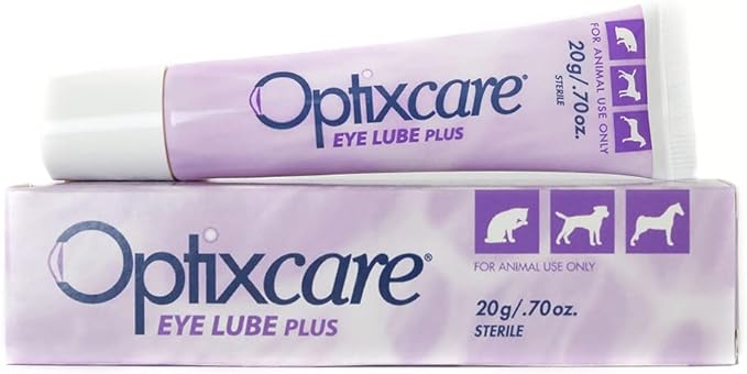 OptixCare Pet Eye Lube Plus + Hyaluron 20g for Dog Cat Horses