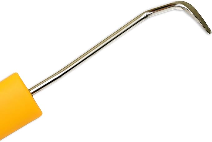 Jero Horse Hoof Pick - Stainless Steel Construction - Easy Grip Poly Handle - Offset Pick Design