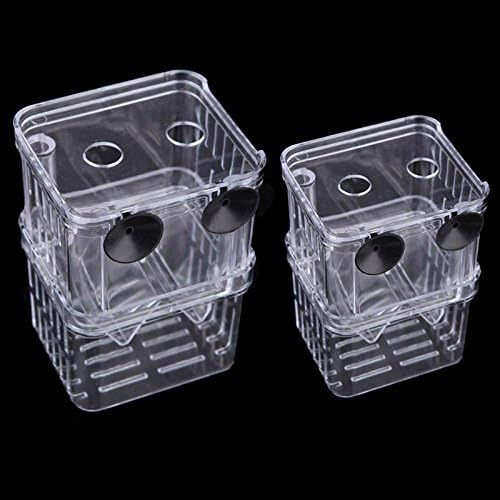 Fashionclus Aquarium Fish Breeder Rearing Trap Box for Hatchery 3.15x2.75x4.33in