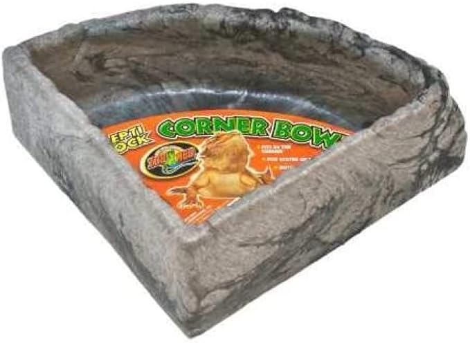 Zoo Med Reptile Rock Corner Water Dish, Large - Assorted colors