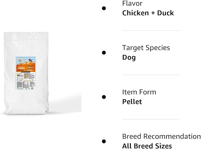 "I and love and you" Naked Essentials Dry Dog Fod, Grain-Free Chicken & Duck, 40 Lb