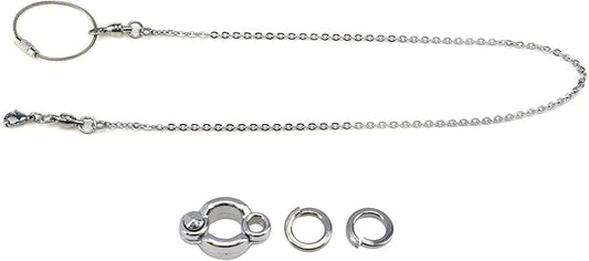 1 Set of Birds Foot Chain Metal Parrot Ankle Foot Ring 5mm Split Parrot Leg Ring Light Light Weight Ankle Foot Ring Chain for Bird Pet Parrot