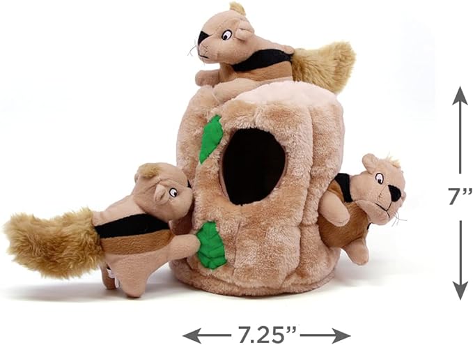 Outward Hound Hide A Squirrel Plush Dog Toy Puzzle, Large