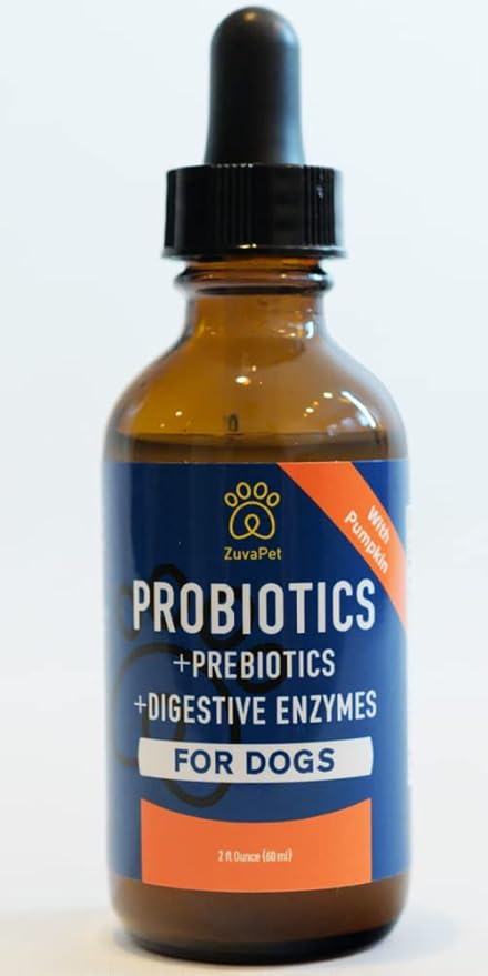Probiotics for Dogs - Dog Probiotics for Diarrhea - Natural Digestive Enzymes for Upset Stomach Relief + Gas, Constipation Health & Itch Relief - Prebiotic Pet Supplies - 120 Servings