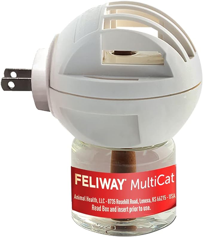 FELIWAY MultiCat Calming Pheromone Diffuser, 30 Day Starter Kit (48 mL)