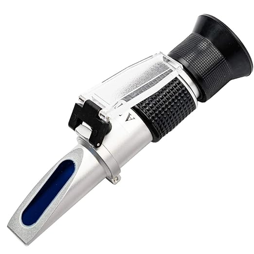 Salinity Refractometer for Seawater and Marine Fishkeeping Aquarium 0-100 Ppt with Automatic Temperature Compensation