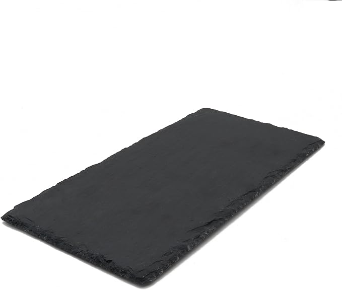 Slate Tiles for Reptiles, Food Bowl Dish Feeding Slate Tortoise Habitat Accessories for Reptiles Tank (30 x 15 cm)