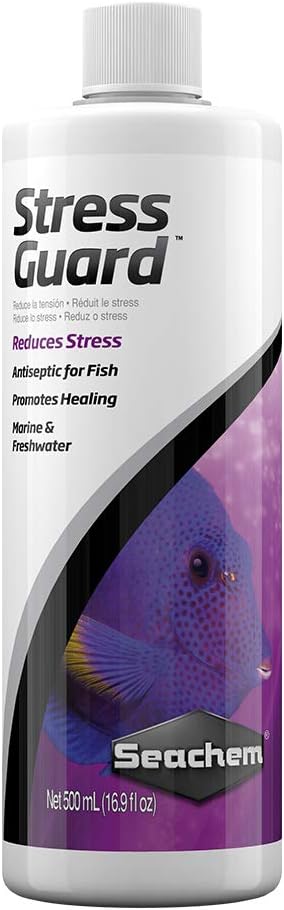 Seachem Indoor Purigen Organic Filtration Resin - Fresh and Saltwater 100 ml & StressGuard Slime Coat Protection - Stress and Toxic Ammonia Reducer 500 ml