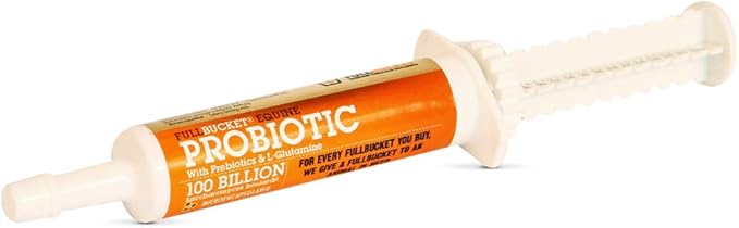 Equine Probiotic Paste with Saccharomyces Cerevisiae Boulardii for Daily Digestive Optimization; Concentrated Formula with 100 Billion CFUs, 1 Tube