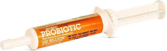 Equine Probiotic Paste with Saccharomyces Cerevisiae Boulardii for Daily Digestive Optimization; Concentrated Formula with 100 Billion CFUs, 1 Tube