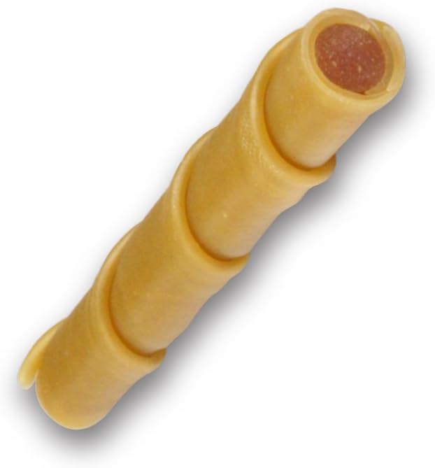 SmartBones Stuffed Twistz with Peanut Butter, Rawhide-Free Chews for Dogs Stuffed with Pork Flavor, 6 Twistz