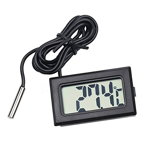 MACHSWON Portable Aquarium Fishes Thermometer Water Tank Temperature Gauge LCD Digital New Aquarium Temperature Gauge Digital Thermometer for Fish Tank Water Atom Aquarium