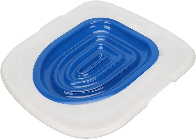 Cat Toilet Seat Training Kit, Universal Reusable Cat Toilet Trainer, Puppy Cat Litter Mat Kitty Urinal Seat Toilet Trainer, Cat Litter Tray Kit Kitty Potty Train(White Tray, 1 Blue Inner Support)