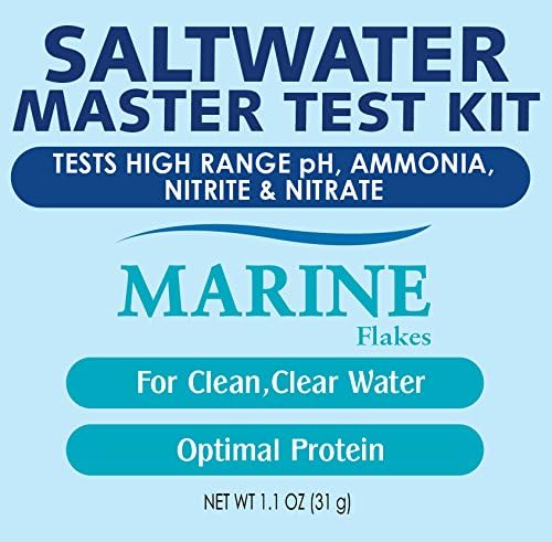 API Marine Bundle Pack: One (1) API SALTWATER MASTER TEST KIT, one (1) API MARINE FLAKES Fish Food