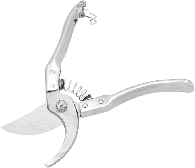 Animal Toe Nail Scissors Cutting Goat Hoof Clippers Nonslip Comfortable Handle for Pig Trotter (Silver)