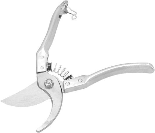 Animal Toe Nail Scissors Cutting Goat Hoof Clippers Nonslip Comfortable Handle for Pig Trotter (Silver)