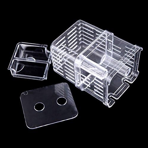 Fashionclus Aquarium Fish Breeder Rearing Trap Box for Hatchery 3.15x2.75x4.33in