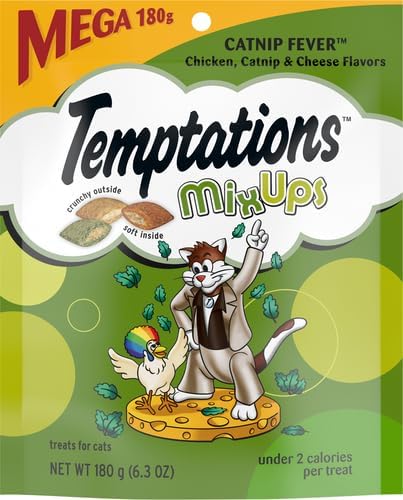 Temptations Mixups Cat Treats Catnip Fever Flavor, 6.3 Ounce (Pack of 10)