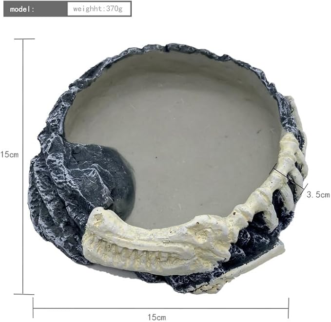 Reptile water dish Feeding dish for Leopard Gecko Turtle Frog snake Lizard Spider Scorpion Chameleon, reptile food and water dish, reptile feeding bowl