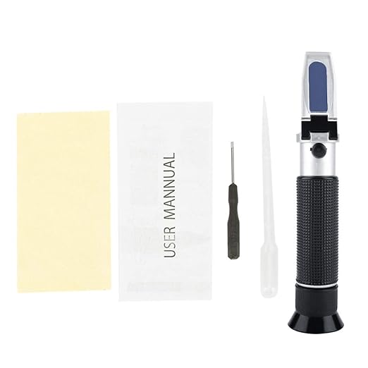 0-100% Salinity Refractometer Handheld Salinometer Sea Water Salt Concentration Tester Meter with Automatic Temperature Compensation for Seawater and Marine Fishkeeping Aquarium