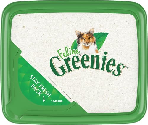 Greenies Feline Adult Natural Dental Care Cat Treats, Savory Salmon Flavor, 9.75 Ounce (Pack of 1)