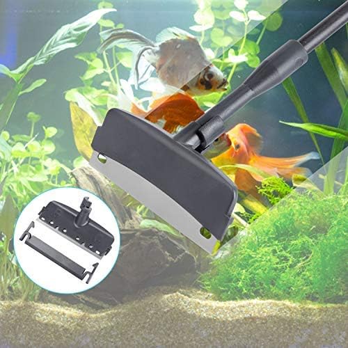 Carefree Fish 4IN1 Carbon Fiber Aquarium Cleaning Tools Long Handle Adjustable Length 18~24Inch Fish Tank Cleaner Kit Alage Scraper Scrubber Brushes Set