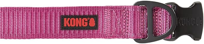 KONG Max HD Ultra Durable Neoprene Padded Dog Collar (Large, Pink)