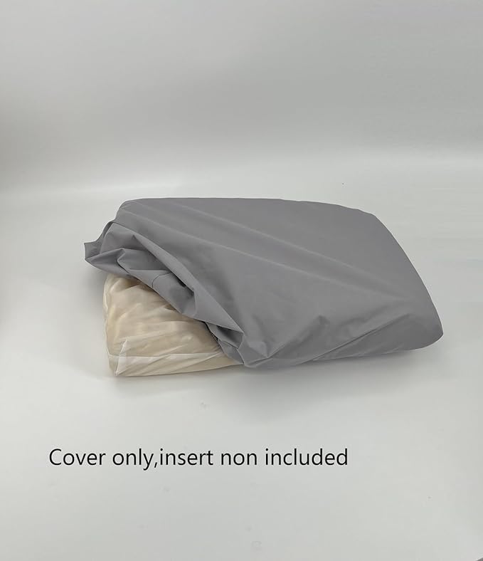 Waterproof Dog Bed Cover Elastic Slip Cover Light Grey 44 x 35 Inch