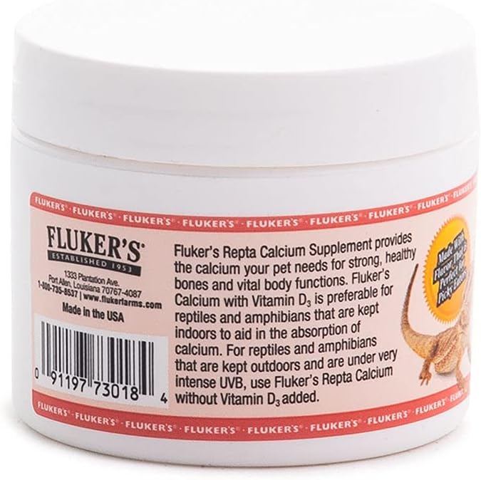 Fluker's Strawberry Banana Flavored Repta Calcium with Vitamin D3, 2 oz