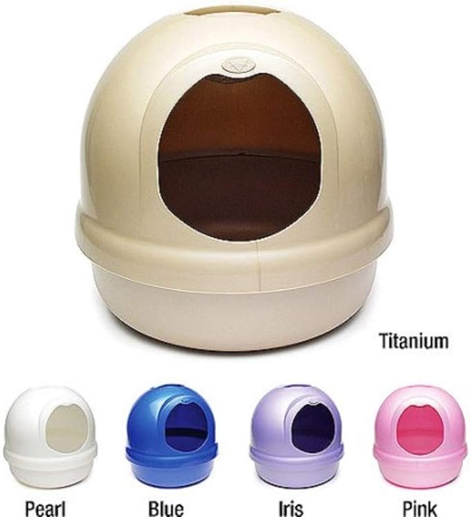 Petmate Booda Dome Cat Litter Box for Indoor Cats , Titanium, Made in USA, One Size