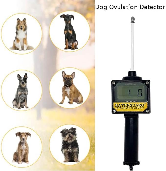 Dog Ovulation Detector Progesterone Test Machine for Dogs Canine Breeder Tester Dog DNA Health Canine Ovulation Test Artificial Insemination Dogs Breeding Machine Breeder Canine Tester with Box