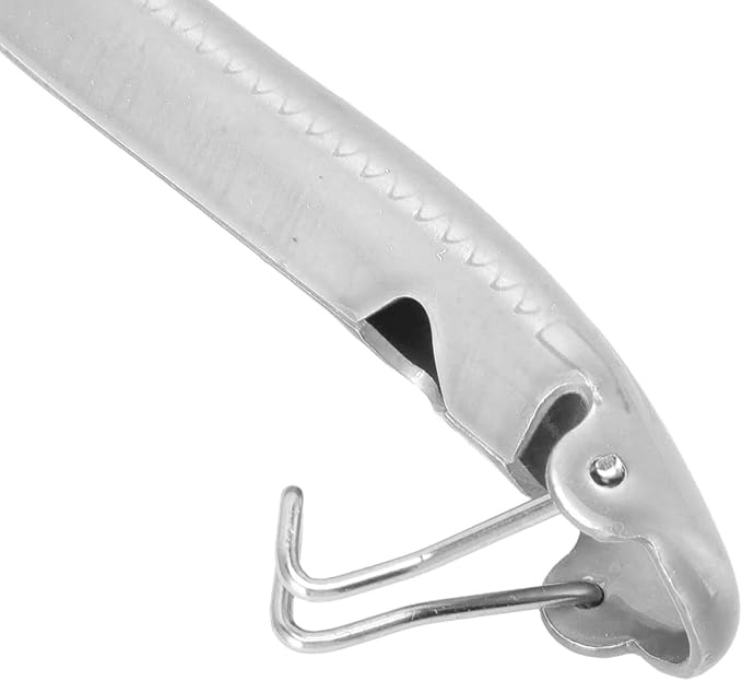 Animal Toe Nail Scissors Cutting Goat Hoof Clippers Nonslip Comfortable Handle for Pig Trotter (Silver)