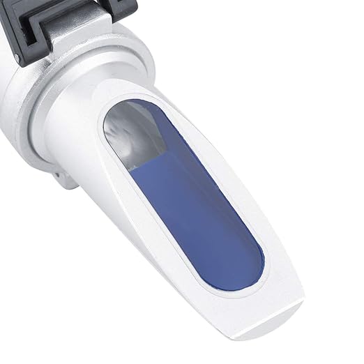 0-100% Salinity Refractometer Handheld Salinometer Sea Water Salt Concentration Tester Meter with Automatic Temperature Compensation for Seawater and Marine Fishkeeping Aquarium