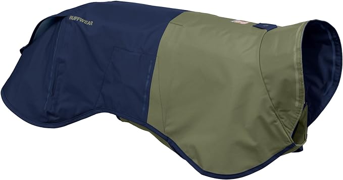 Ruffwear, Sun Shower Dog Raincoat, All-Weather Jacket, Waterproof, Windproof & Lightweight, Midnight Blue, XX-Small