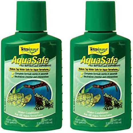 TetraFauna AquaSafe Water Conditioner for Reptiles & Amphibians 3.38oz (75077009) (Pack of 2)