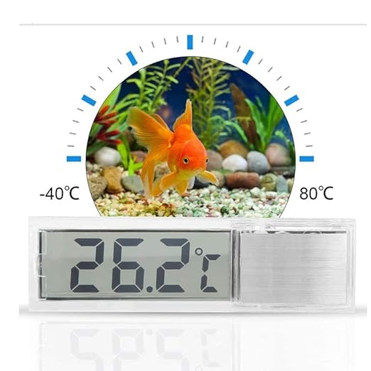 2Pcs LCD 3D Digital Electronic Temperature Measurement Fish Tank Temp Meter Aquarium Thermometer Temperature Control Accessories