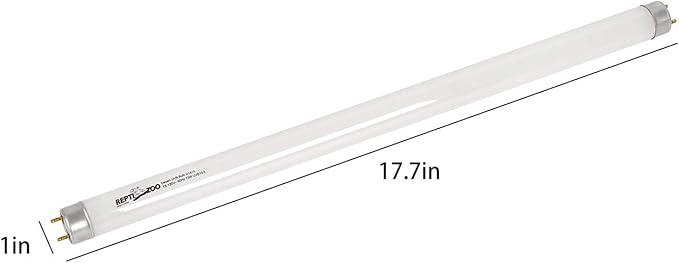 REPTI ZOO T8 Reptile Sun UVB Terrarium Desert Reptile 18 inch UVB Bulb Fluorescent Lamp Tube T8 15 Watt Habitat Lighting