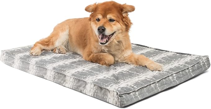 Best Friends by Sheri Dog Bed Cover Replacement for Nap Mat Dog Bed, Microfiber Shibori, Grey, 27" x 36"