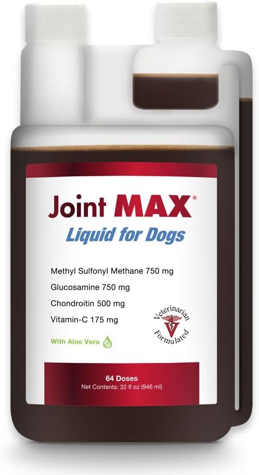 Liquid for Dogs - Vitamins, Minerals, Antioxidants - Glucosamine, Chondroitin - Beef Flavor - Maximum Joint Health Supplement for Dogs - 32 fl oz