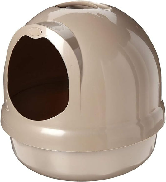 Petmate Booda Dome Cat Litter Box for Indoor Cats , Titanium, Made in USA, One Size