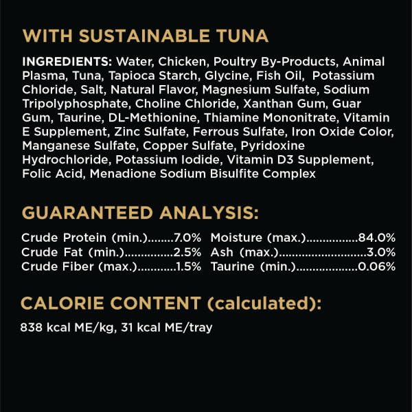 SHEBA PERFECT PORTIONS Cuts in Gravy Adult Wet Cat Food Trays (24 Count, 48 Servings), Gourmet Salmon & Sustainable Tuna, Easy Peel Twin-Pack Trays