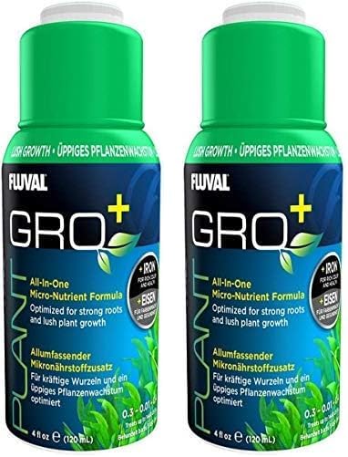 Fluval Plant GRO+, Plant Micro Nutrient for Aquariums, 4 Oz., A8359 (Pack of 2)