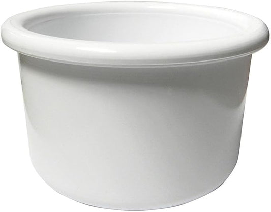 Crock-Style White Plastic Bird Dish 16 oz