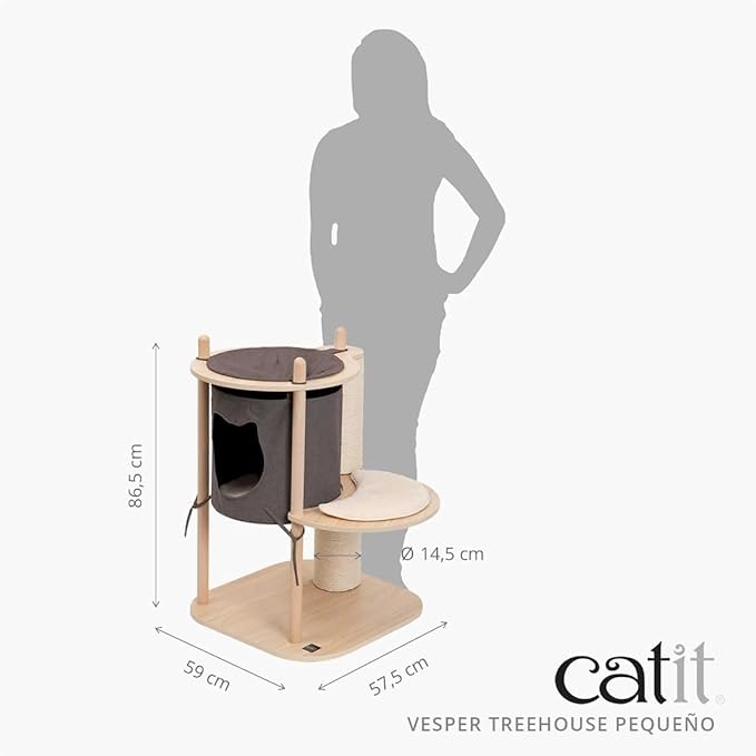 Catit Vesper Treehouse, Cat Tree Furniture, Small