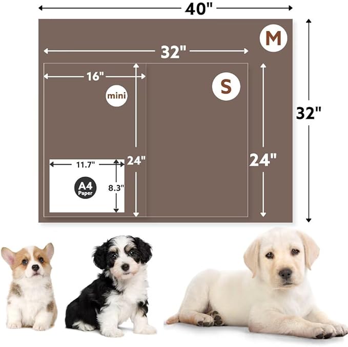 Stuffed Premium Soft Dog Blanket, with Flannel Brown Cute Paw Print, 24 * 32 inches, Cat Blanket Puppy Pads Supplies Dog Products Stuff Essentials