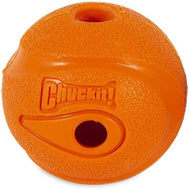 Chuckit Dog Fetch Toy Whistler Ball Noisy Play Fits Launcher Medium 8 Balls (4 Items)