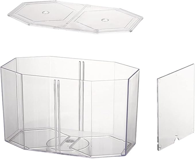 2pcs Box Octagonal Fish Tank Aquarium Accessory Fishtanks Aquarium Fish Tank Supply Octopus Tank Fish Breeding Tanks Clear Breeding Tank Aquarium Divider Tank Goldfish Tank