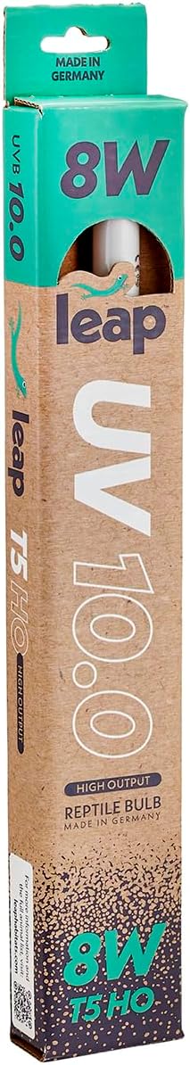 Habitats T5 HO 10.0 UVB Bulb for Reptiles & Amphibians - German-Made, Prevents MBD, Promotes Vitamin D3 (12", 8, Watts)