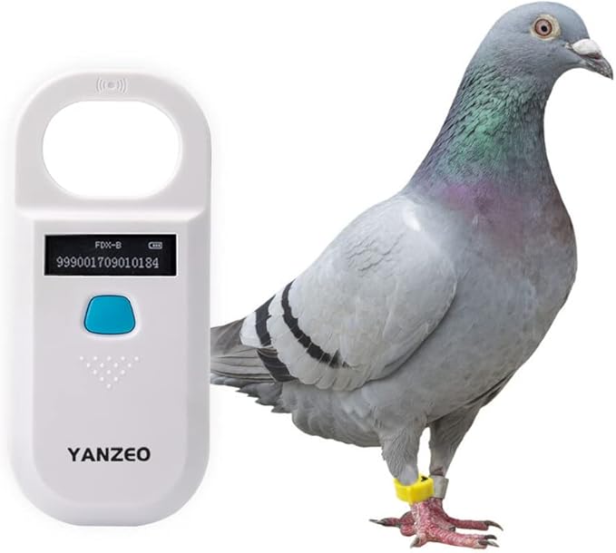 Yanzeo AR180 Pet Microchip Scanner, RFID EMID Animal Handheld Reader,134.2kHz Pet ID Scanner Rechargeable Animal Chip Registration, Pet Tag Scanner FDX-B(ISO 11784/11785)