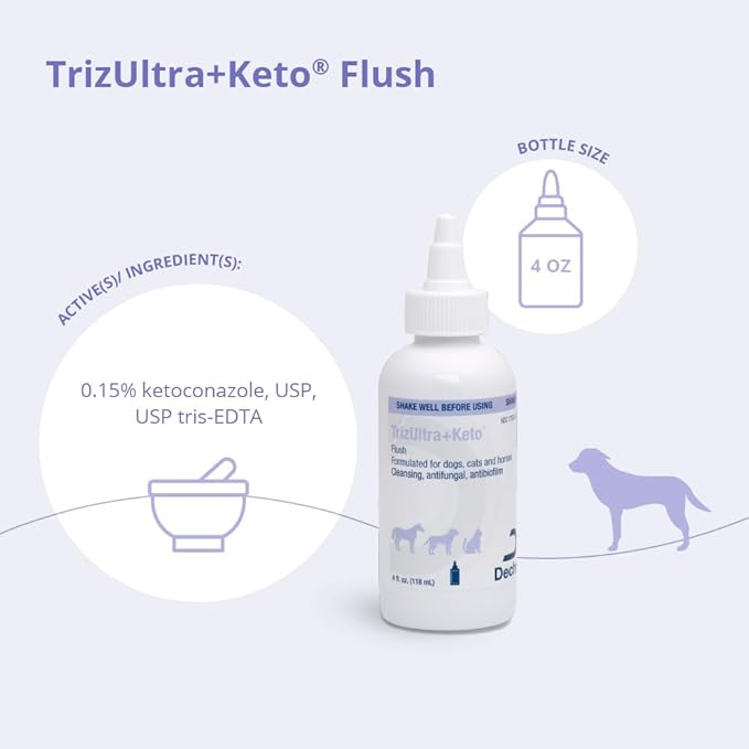 TrizULTRA+Keto Flush for Dogs, Cats and Horses, 4 oz